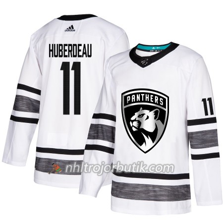 Män Ishockey Florida Panthers tröja Jonathan Huberdeau 11 Vit 2019 All-Star Adidas Authentic